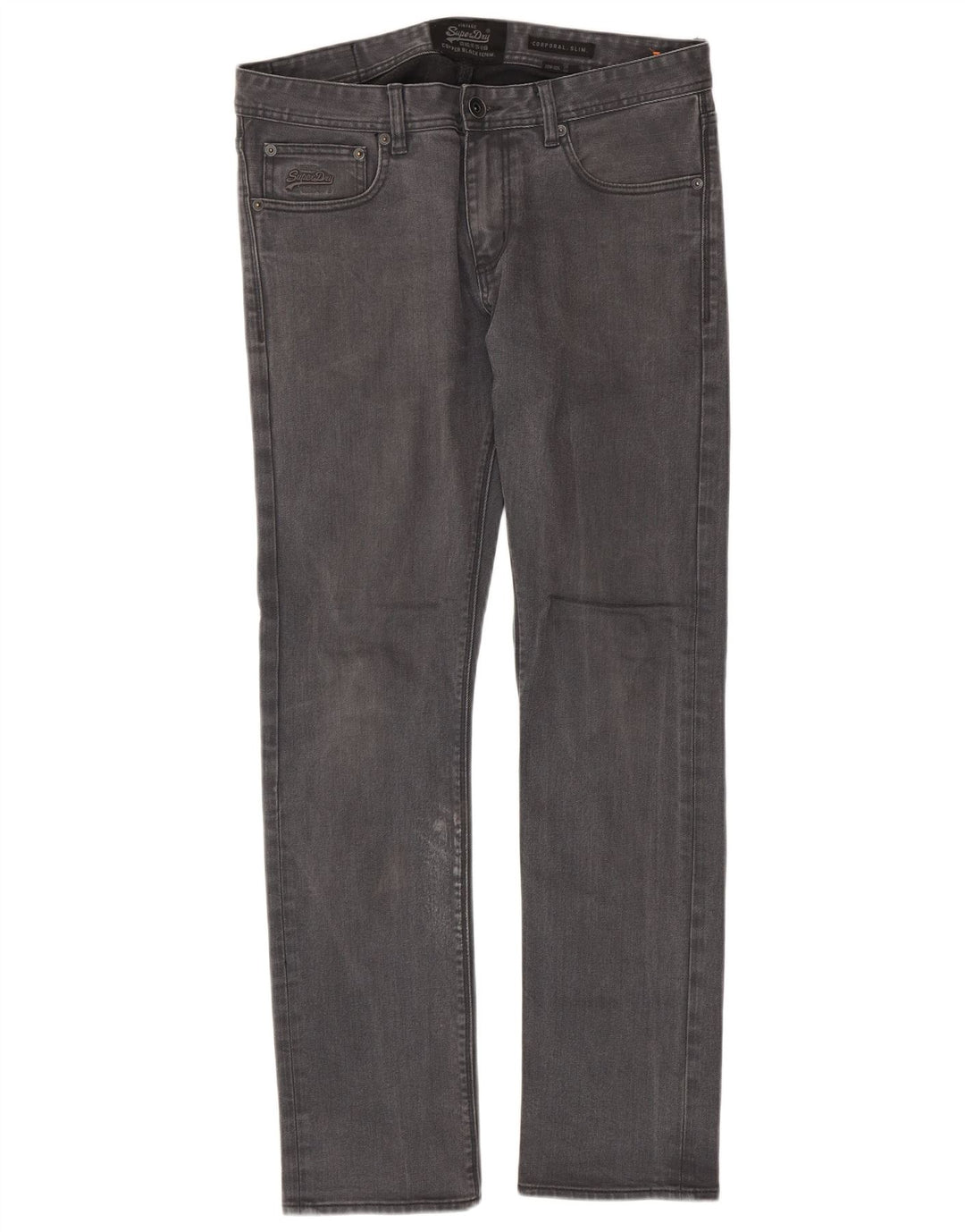 Vaqueros Superdry Corporal Slim para hombre W33 L32 Algodón gris
