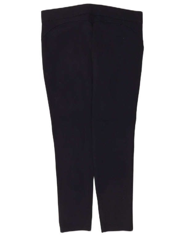 Zara Mujer Pantalón Casual Slim 2XL W34 L26 Viscosa Negro