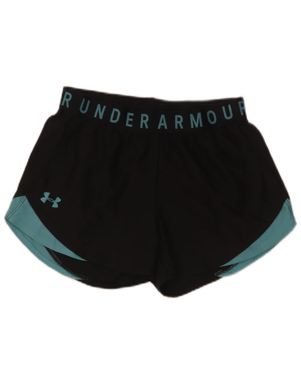 Under Armour Pantalones cortos deportivos Heat Gear para mujer UK 6 XS Bloque de color negro