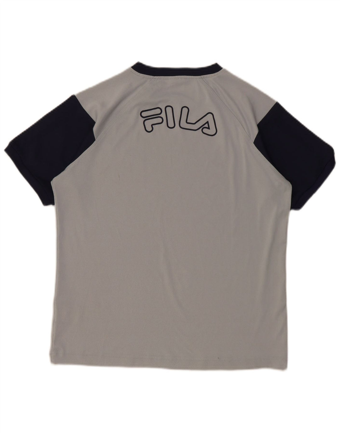 FILA Camiseta gráfica para niño 11-12 años Gris medio Colorblock