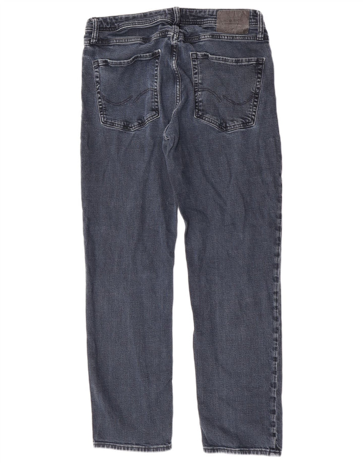 Jack & Jones Mens Clark Regular Straight Jeans W34 L29 Algodón Azul