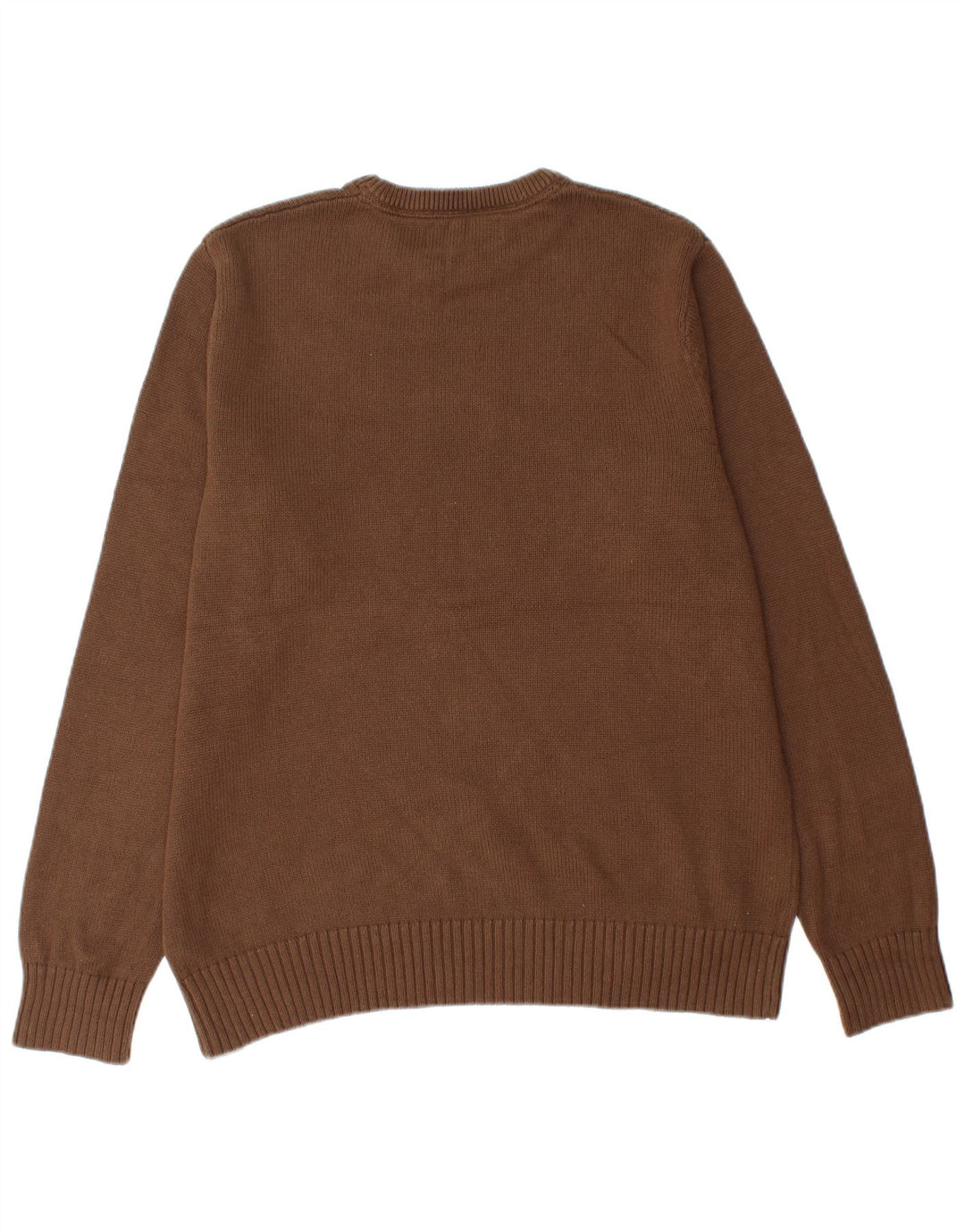 Eddie Bauer - Jersey de cuello redondo para hombre, talla grande, algodón marrón
