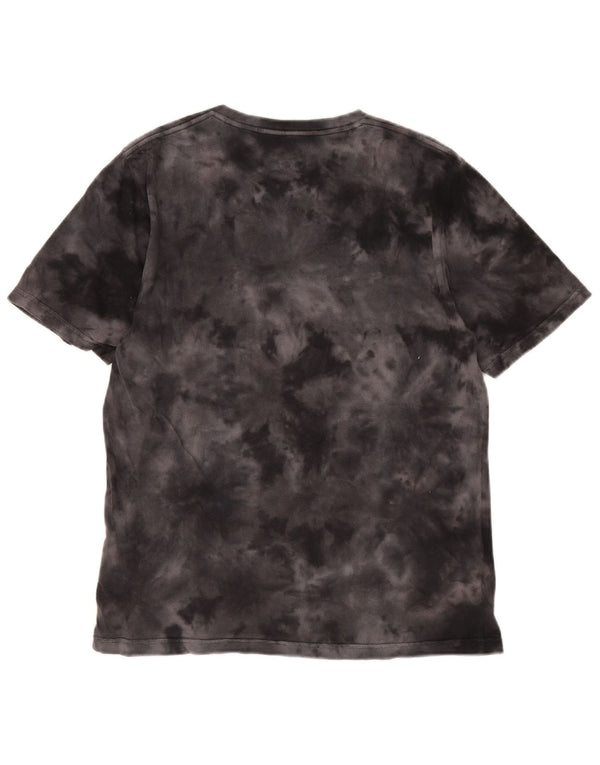 Hurley Camiseta gráfica para hombre Top mediano de algodón teñido anudado en negro