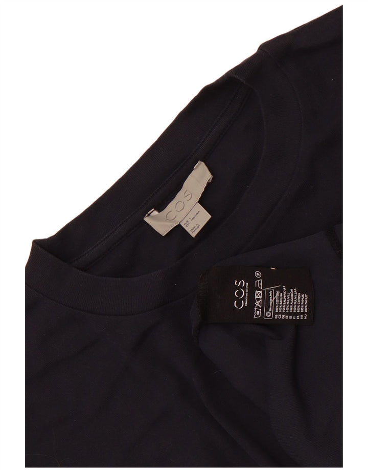 Cos camiseta para hombre Top grande azul marino algodón