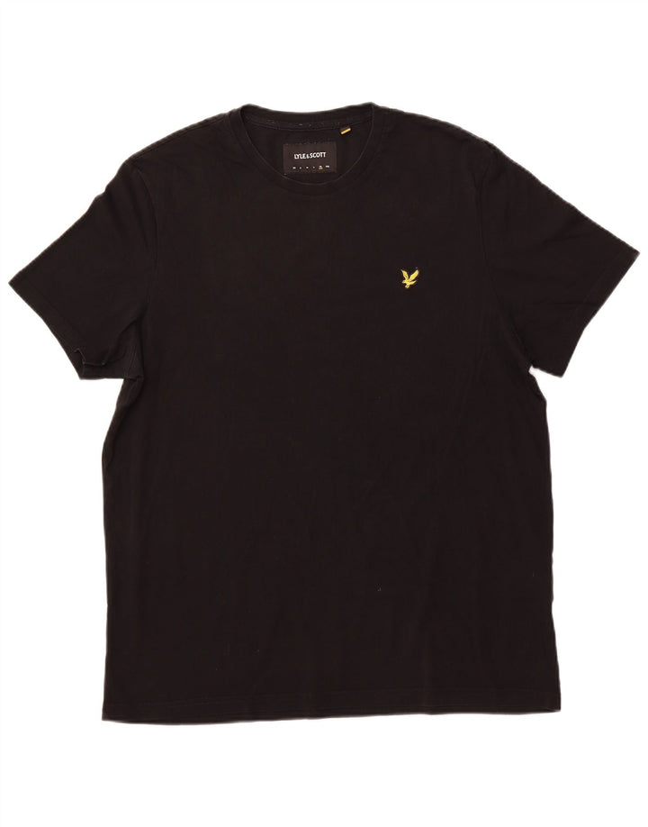 LYLE & SCOTT Camiseta Hombre Top XL Algodón Negro