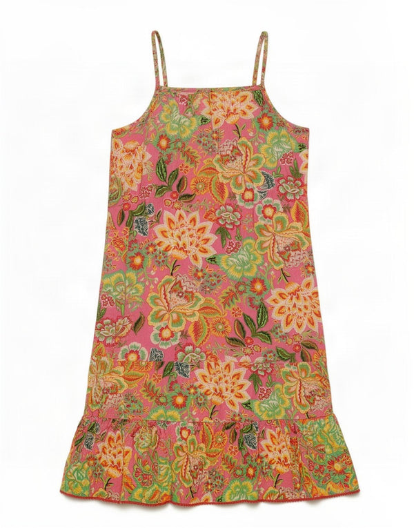 Fat Face Girls Sundress 11-12 Years Multicoloured Floral Cotton