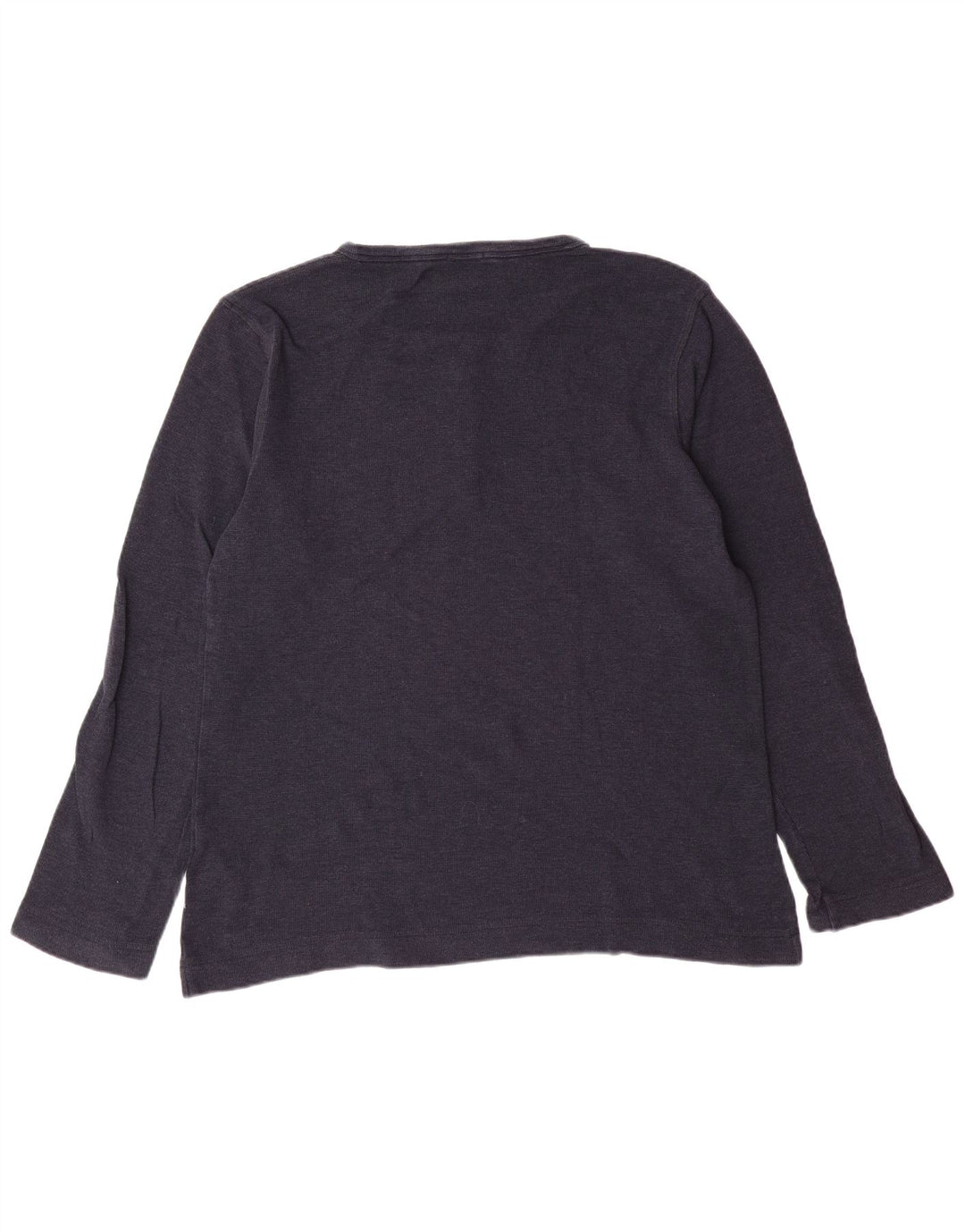 HUGO BOSS Hombre Slim Fit Top Manga Larga 2XL Algodón Azul Marino