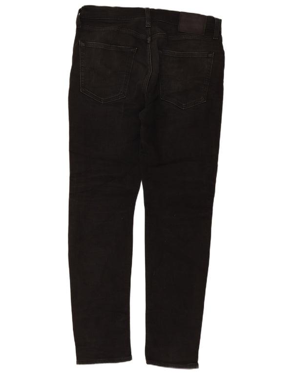 Levi's Hombre 512 Slim Tapered Jeans W34 L32 Algodón Negro