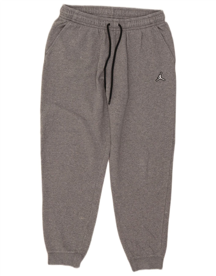 Jordan Hombre Chándal Pantalones Joggers Grande Gris Algodón