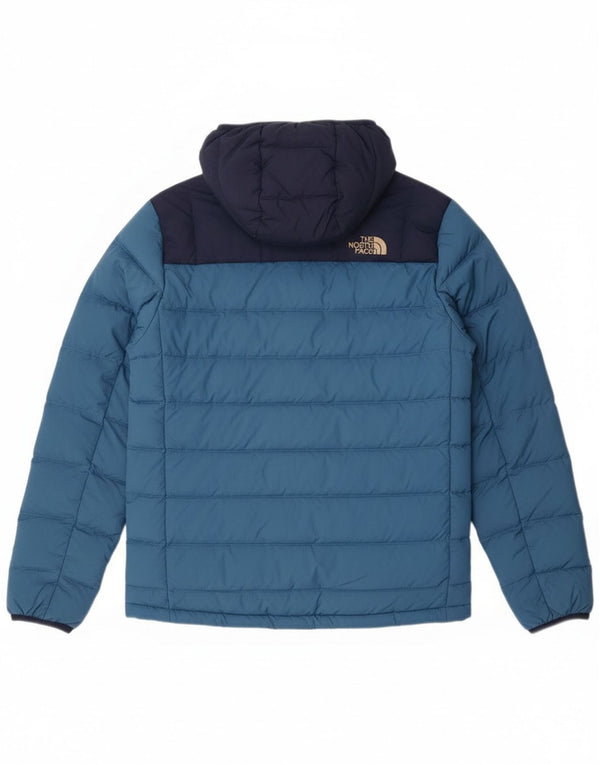 The North Face Chaqueta acolchada con capucha para hombre UK 36 Small Azul Colorblock Nylon