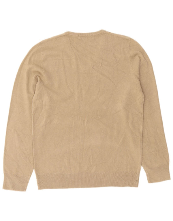 Marks & Spencer Suéter con Cuello en V para Hombre Pequeño Acrílico Beige
