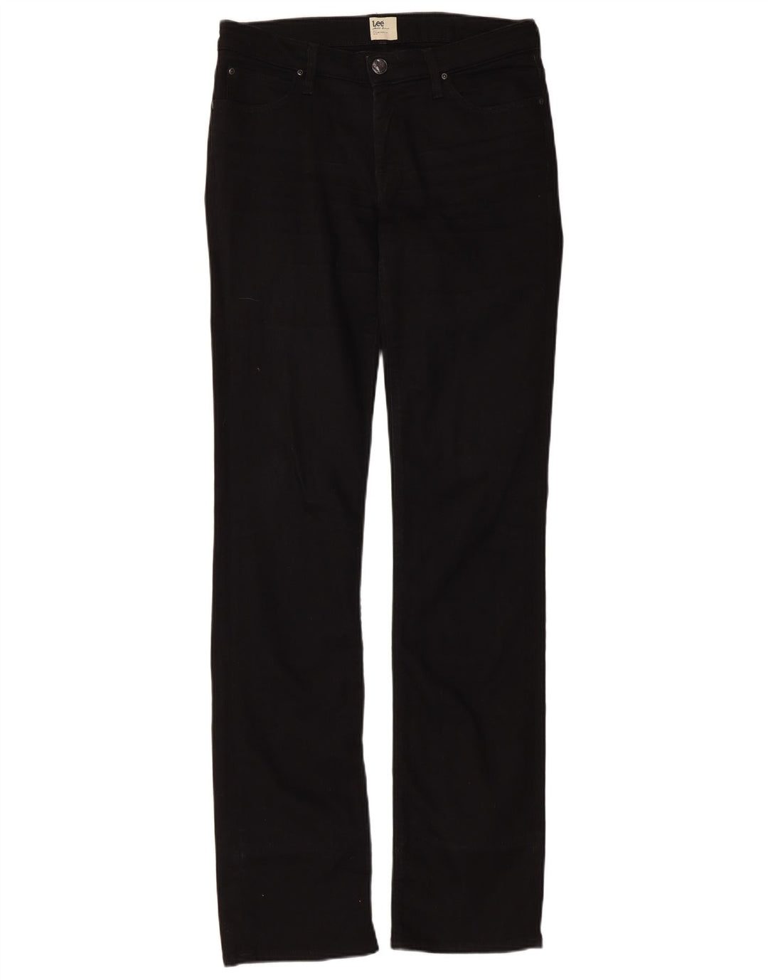 Vaqueros Lee Marlin Slim Straight para Mujer W30 L35 Algodón Negro