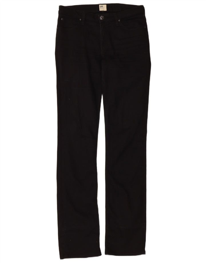 Vaqueros Lee Marlin Slim Straight para Mujer W30 L35 Algodón Negro