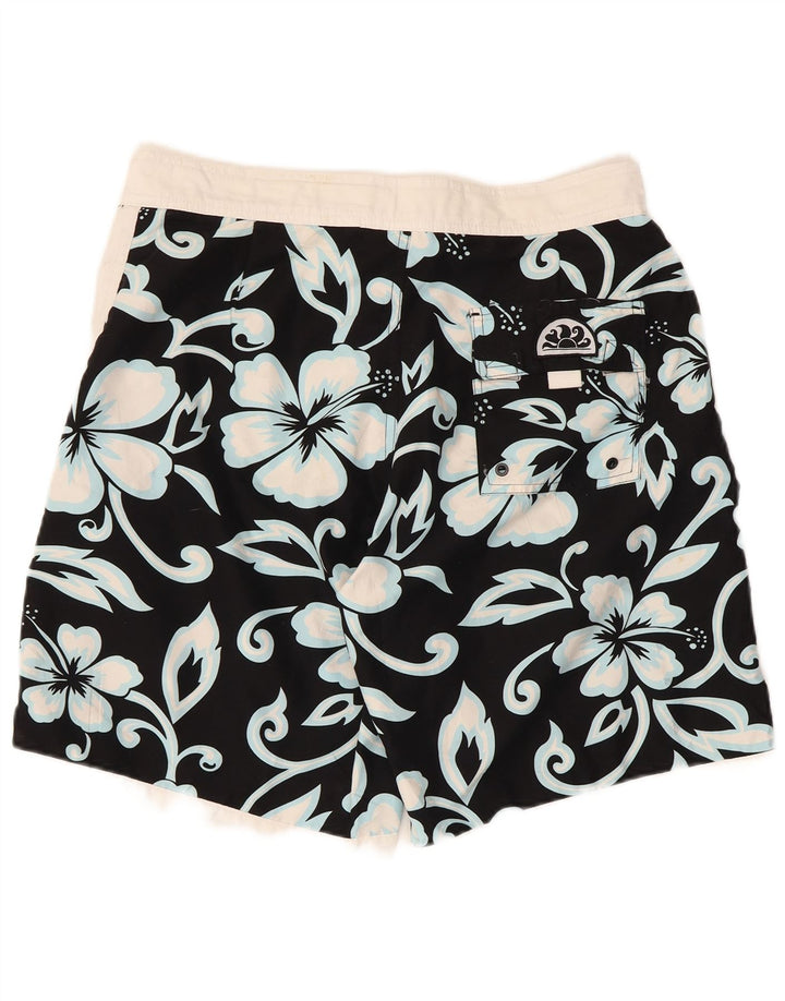 Sundek Bañador Hombre IT 50 Large Negro Floral Poliéster