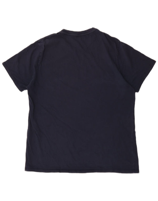 Levi's Hombre Camiseta Gráfica Top XL Algodón Azul Marino