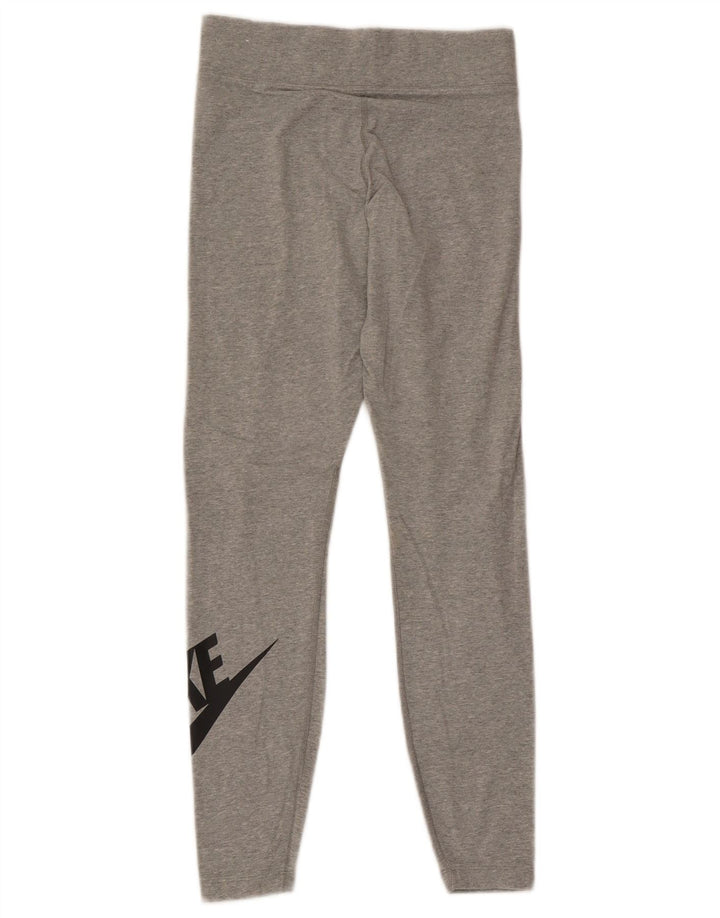 Nike Leggings gráficos para mujer UK 8 Small Gris Algodón