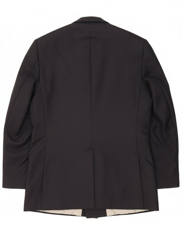 Aquascutum Chaqueta tipo blazer con doble botonadura para hombre UK 42 XL Lana azul marino