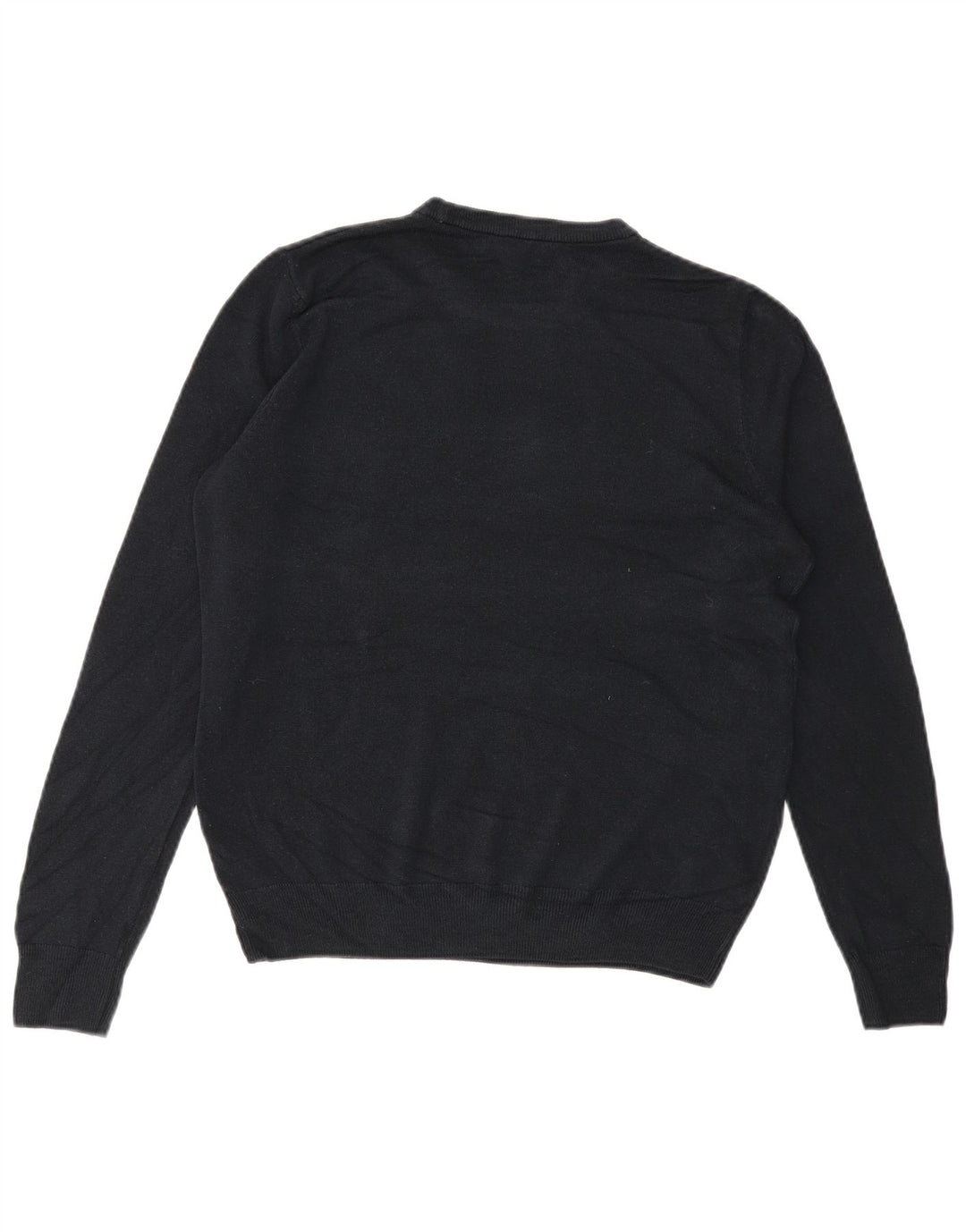 MARKS & SPENCER Suéter tipo jersey con cuello redondo para hombre Acrílico azul marino mediano