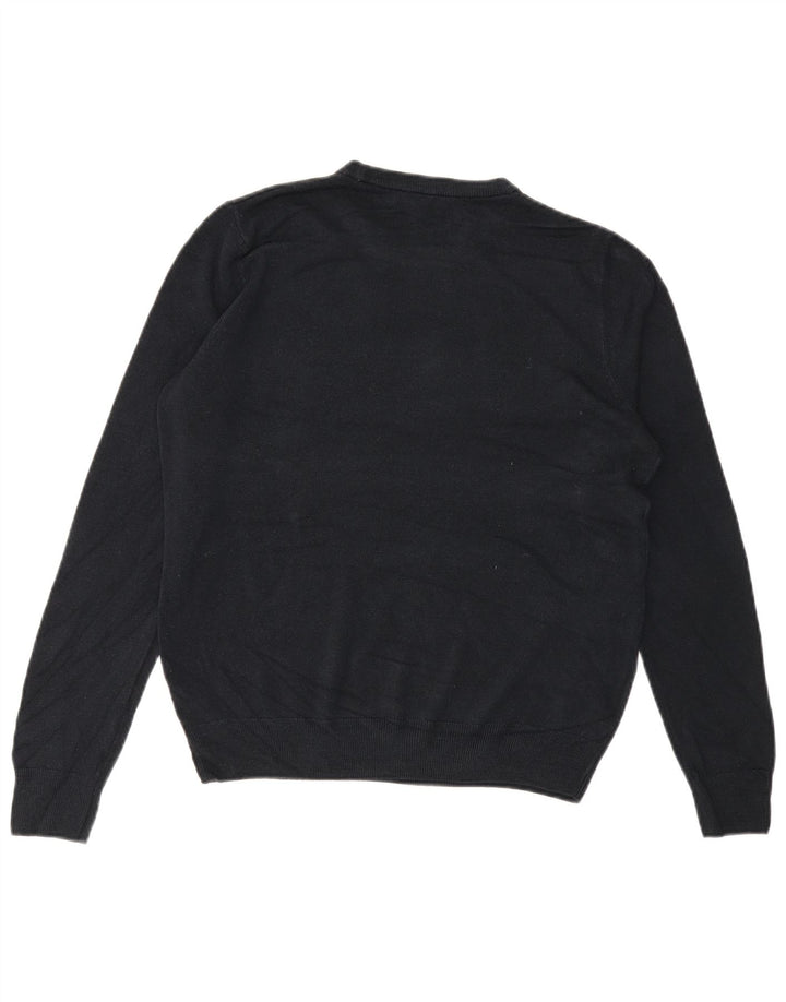 MARKS & SPENCER Suéter tipo jersey con cuello redondo para hombre Acrílico azul marino mediano