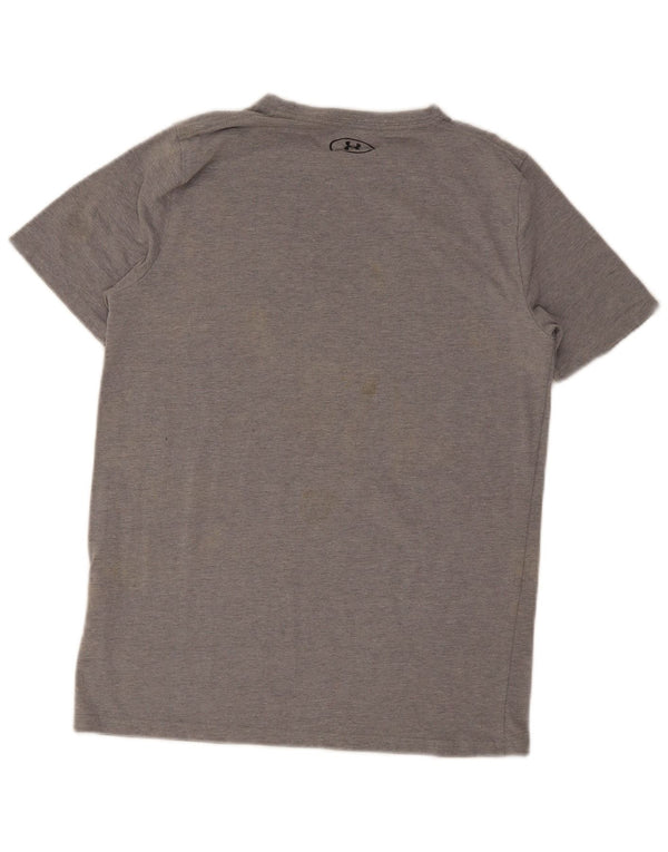 Under Armour Camiseta Regular para Niños Top 13-14 Años XL Gris Algodón