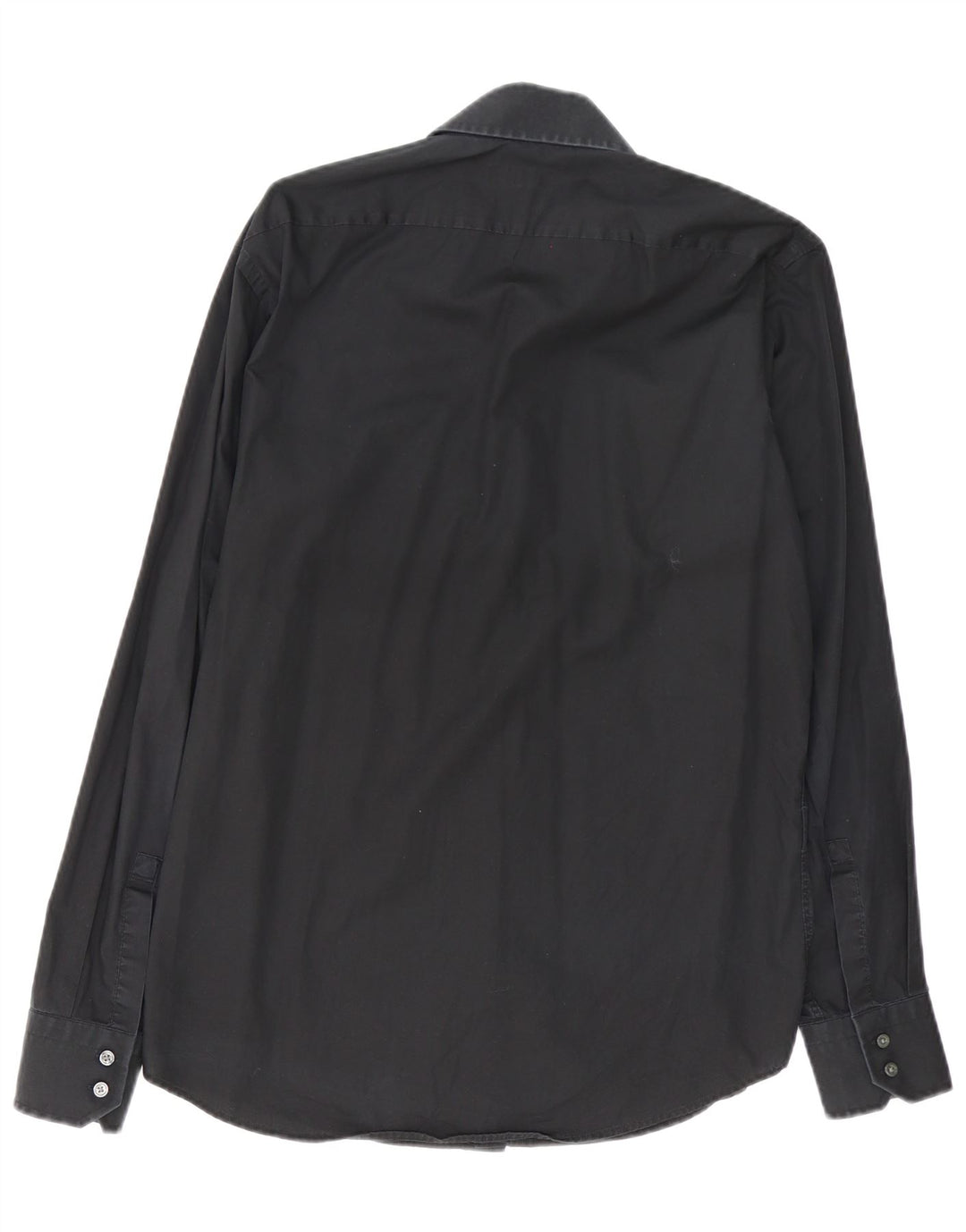 Hugo Boss Camisa de corte regular para hombre Talla 39 15 1/2 Mediana Negro
