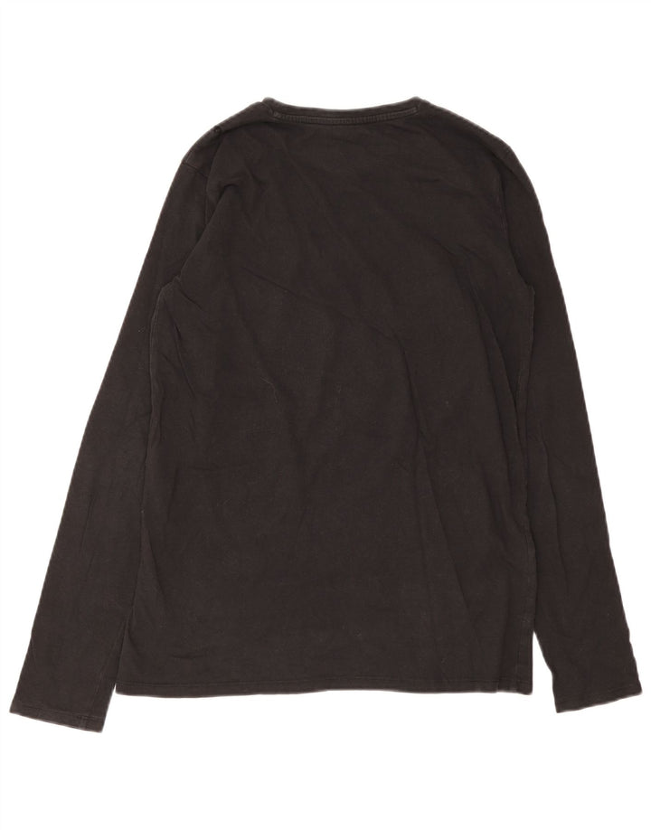 Guess Camiseta gráfica para niño manga larga 15-16 años Negro
