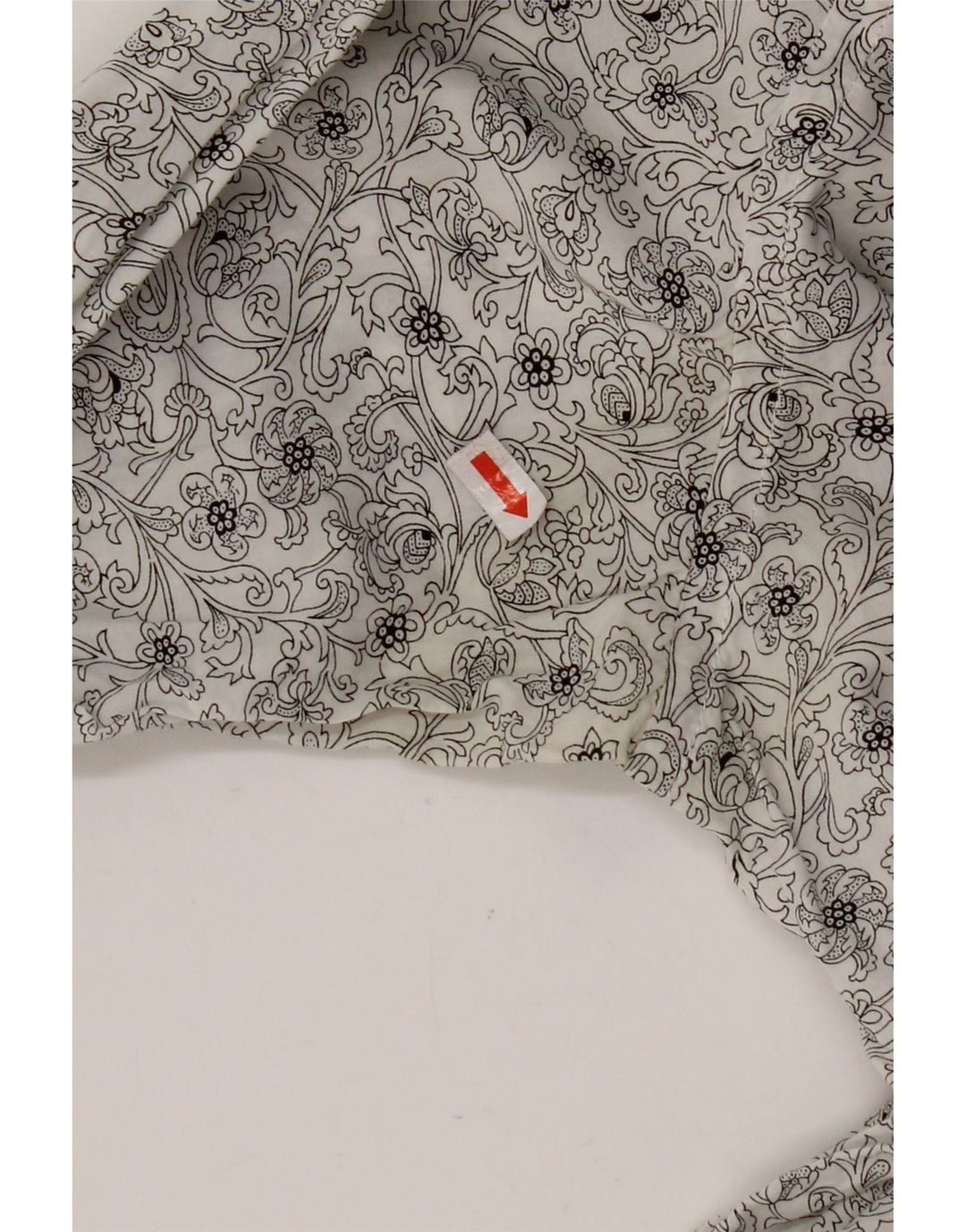 TED BAKER Camisa para hombre Talla 3 Algodón floral blanco mediano