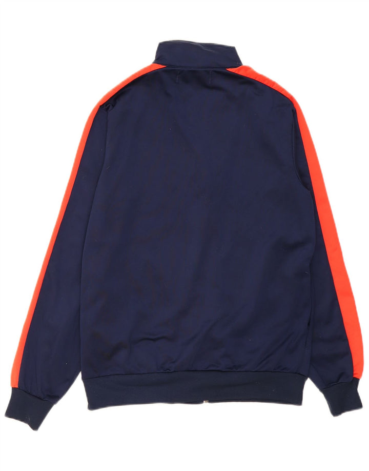 Kappa Hombre Chándal Top Chaqueta Small Azul Marino Colorblock Poliéster