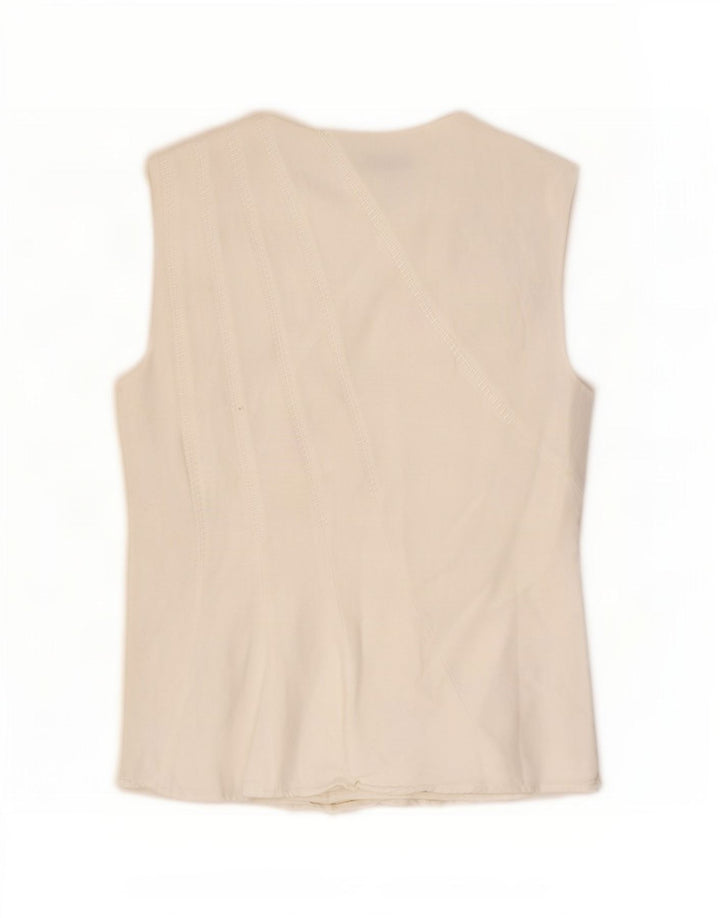 French Connection Blusa sin mangas para mujer UK 42 Viscosa blanca mediana