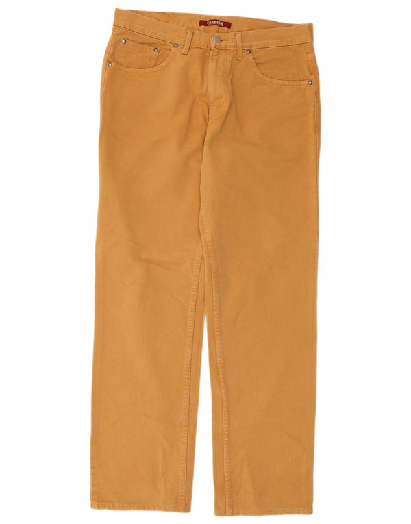 Pantalones casuales rectos para hombre Carrera W34 L31 Algodón amarillo