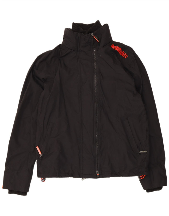 Superdry Chaqueta cortavientos para mujer ES 40 XL Nylon negro