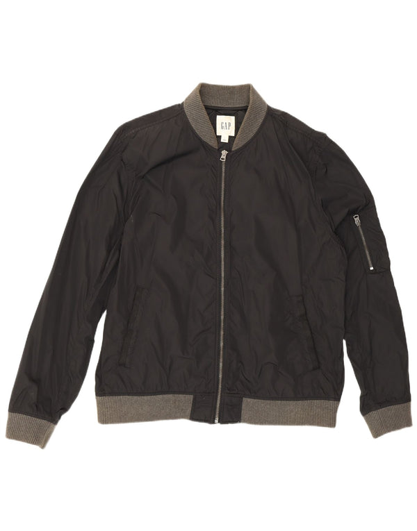 Chaqueta bomber para hombre Gap UK 40 Large Nylon negro