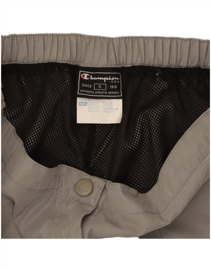 Champion Pantalones Casuales Rectos Para Mujer Pequeños W26 L30 Poliéster Gris