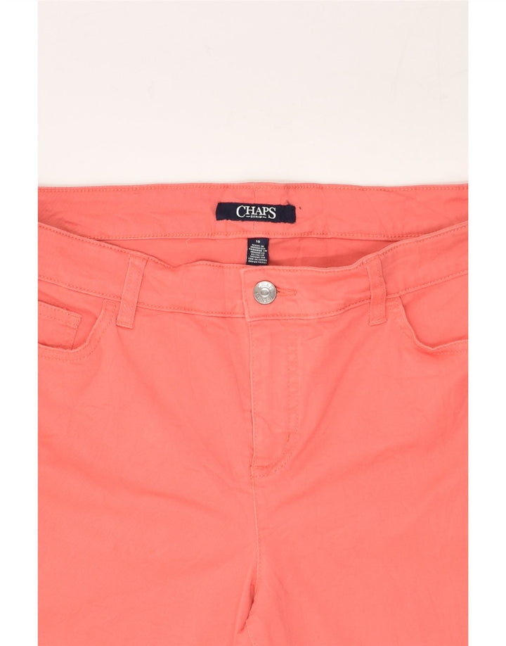 CHAPS Womens Capri Casual Trousers US 10 Large W32 L16 Pink Cotton | Vintage Chaps | Thrift | Second-Hand Chaps | Used Clothing | Messina Hembry 