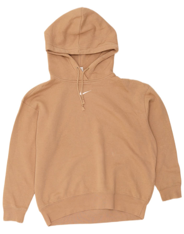 Nike Jersey con capucha extragrande para mujer UK 6 XS Algodón beige