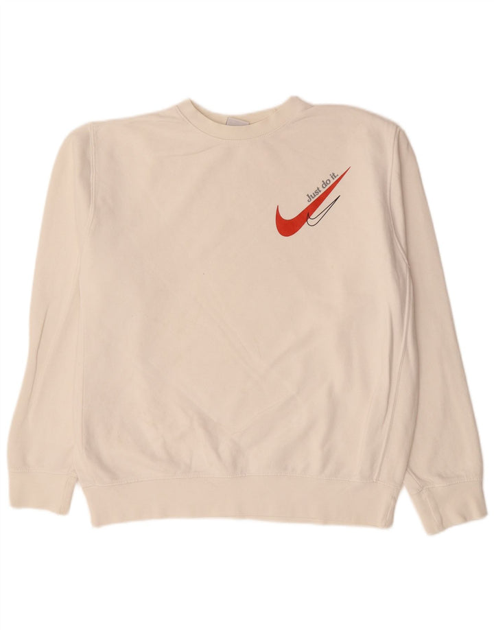NIKE Sudadera Jumper Medium Off White Algodón Hombre