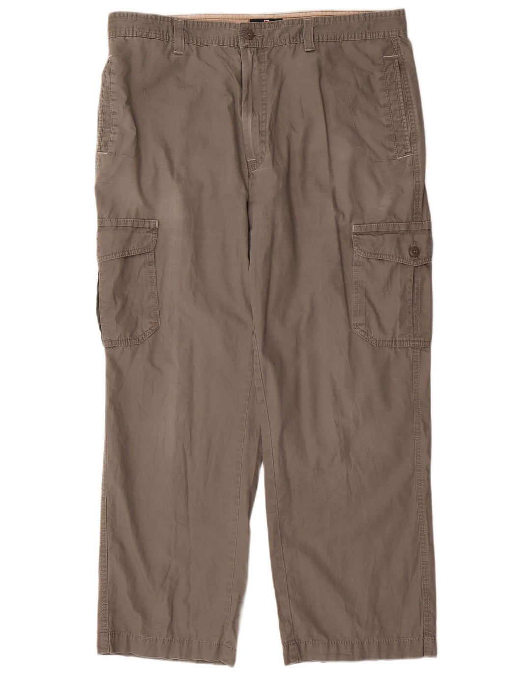 Marks & Spencer Pantalón cargo recto azul Harbor para hombre W38 L31 Gris