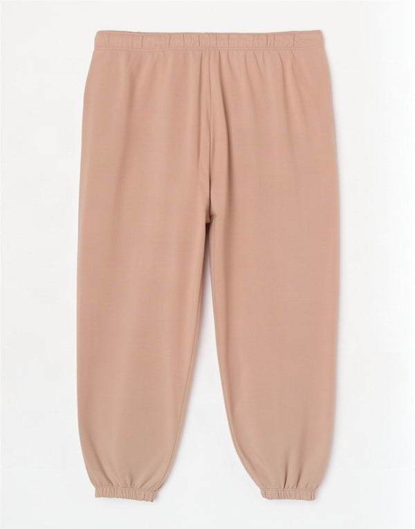 Nike Mujer Graphic Chándal Pantalones Joggers UK 40 XL Algodón Beige
