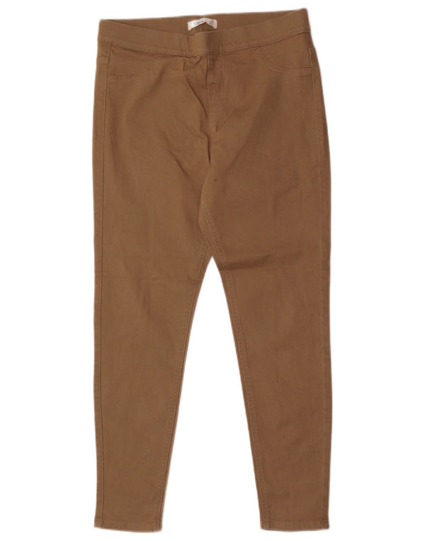 Marks & Spencer Pantalones Jegging Casuales para Mujer UK 12 Medium W30 L26 Beige