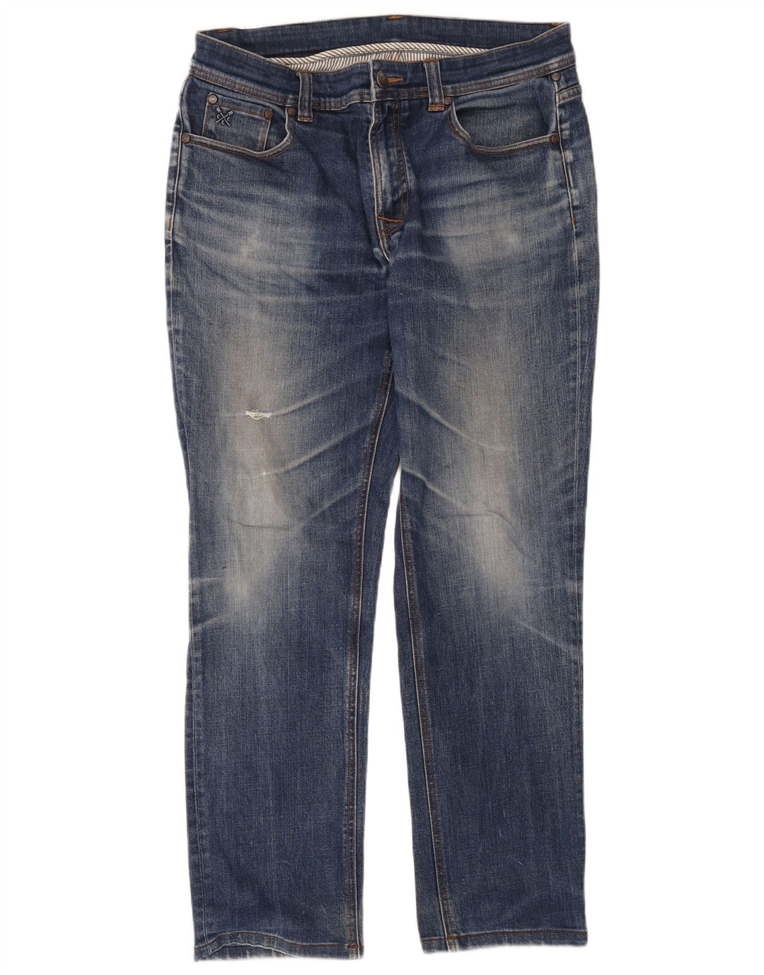 Crew Clothing Vaqueros rectos para hombre W34 L34 Azul