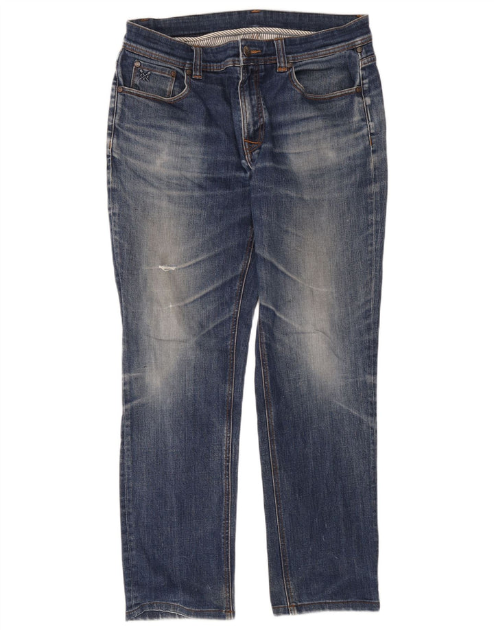 Crew Clothing Vaqueros rectos para hombre W34 L34 Azul