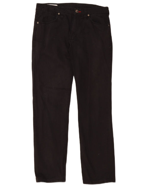 Pantalón Casual Recto Gas Mujer W31 L30 Algodón Negro