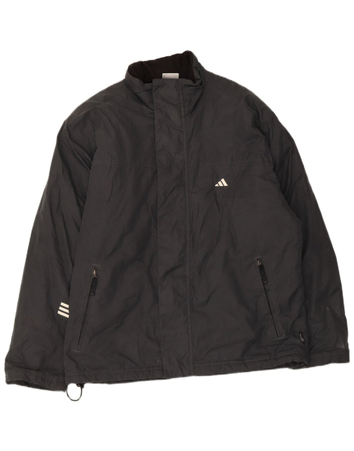 Adidas Polo Hombre UK 38 Poliamida Gris Medio