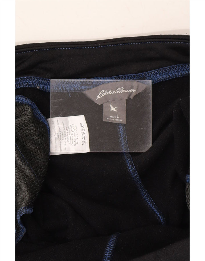 EDDIE BAUER Mens Tracksuit Trousers Large  Black Vintage Eddie Bauer and Second-Hand Eddie Bauer from Messina Hembry 