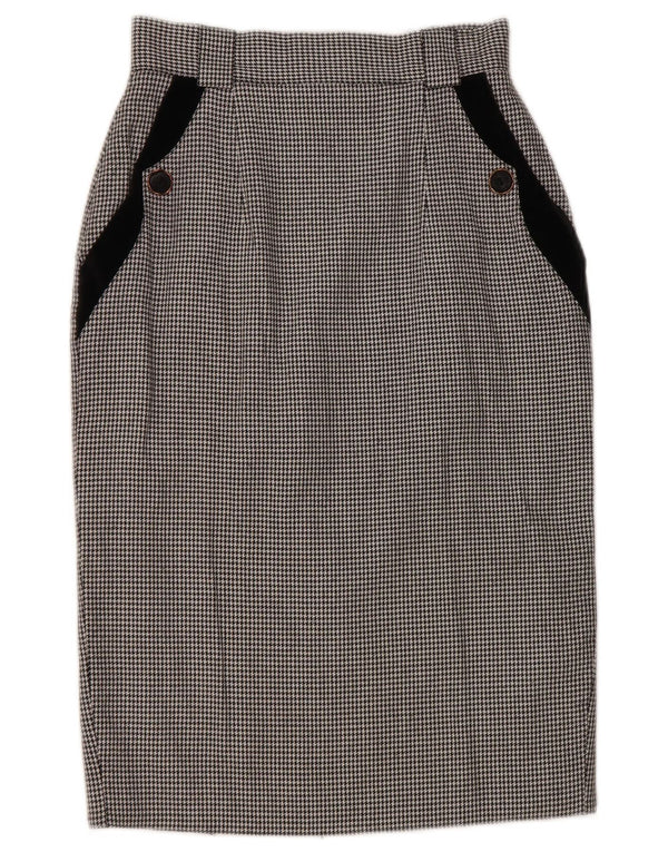 Falda lápiz para mujer St. Bernard UK 10 Small W25 Black Houndstooth