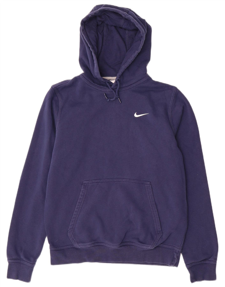 NIKE Hombre Sudadera con Capucha Jumper Medium Azul Marino Algodón