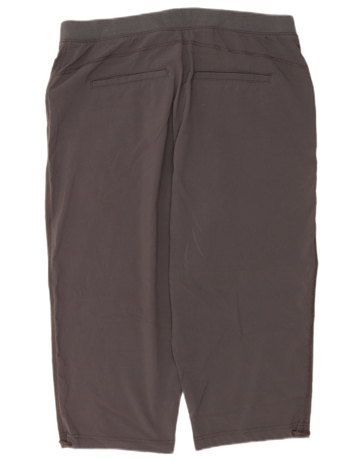 Lee Pantalones Capri para Mujer US 14 XL W34 Gris Poliéster