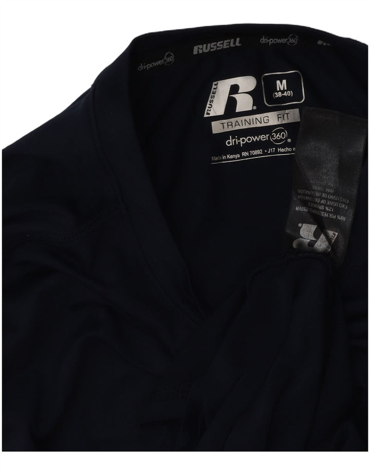 RUSSELL ATHLETIC Camiseta Hombre Manga Larga UK 38/40 Medio Azul Marino Poliéster
