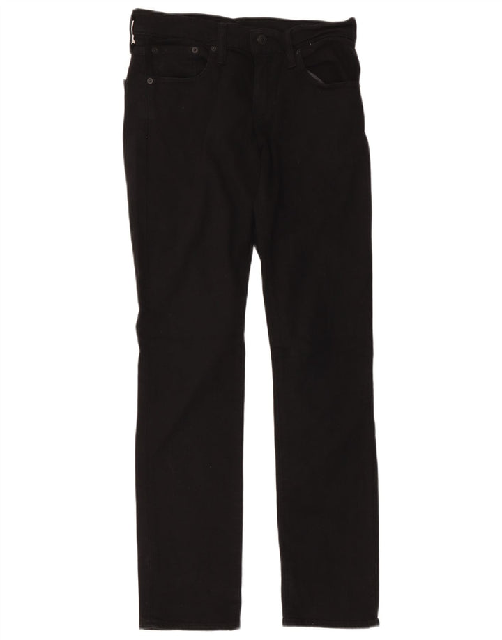 Levi's Hombre 511 Slim Jeans W28 L32 Algodón Negro