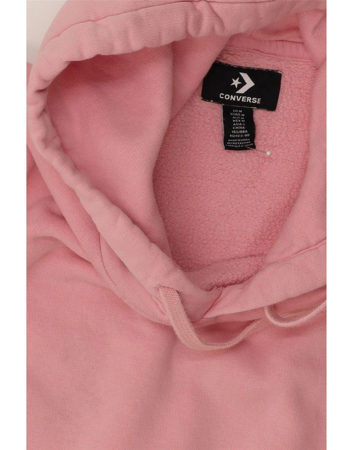 CONVERSE Womens Hoodie Jumper UK 14 Medium Pink Cotton Vintage Converse and Second-Hand Converse from Messina Hembry 